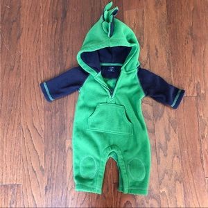 3/$12 Baby Gap Fleece dinosaur romper